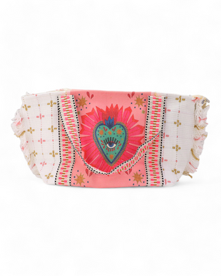 Boho Evil Eye/ Heart Tote Bag