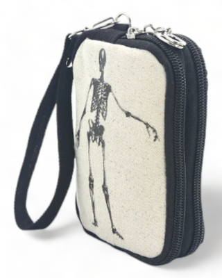 Vintage Canvas Wristlet