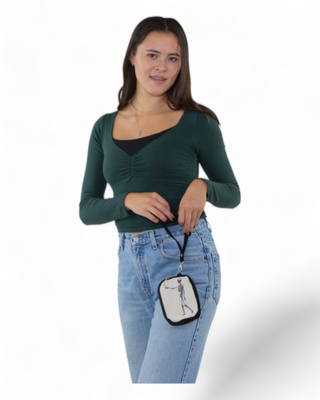 Vintage Canvas Wristlet