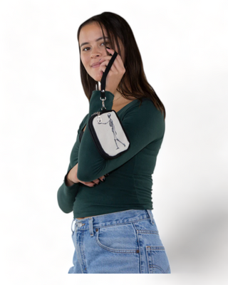 Vintage Canvas Wristlet