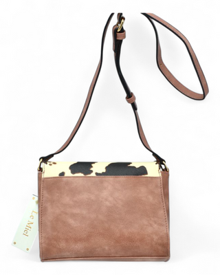 Cowhide Flap Shoulder Bag