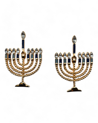 Menorah Dangle Earrings