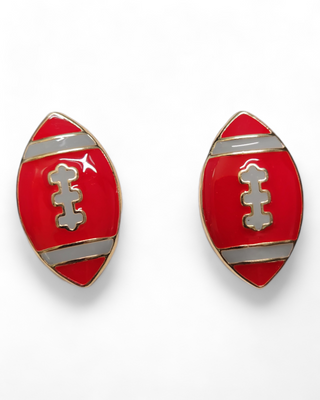 Football Stud Earrings