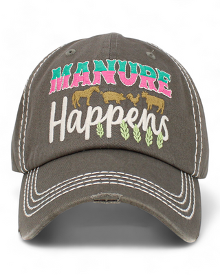 Patch Vintage Baseball Cap (Manure)