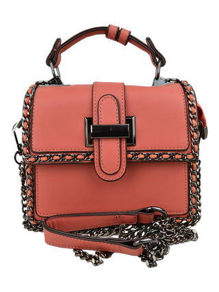 Satchel with Chain Detail