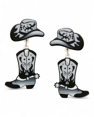 Cowgirl Boot and Hat Earrings