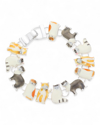Whimsical Cat Parade Bracelet